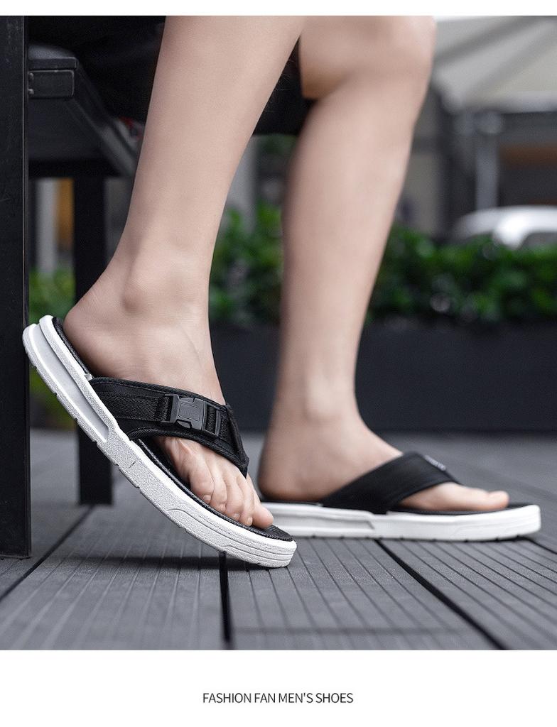 Special for Summer New Indoor and Outdoor Beach Trend Fashion EVA Pinch Foot Cool Slippers Flip-flops Men