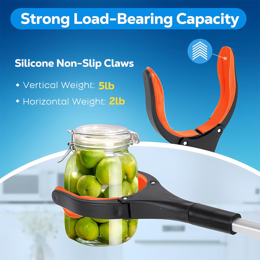 32" Grabber Reacher Tool Foldable Reacher Grabber Pickup Tool W/ 360° Rotating Jaw&Magnet Trash Picker Upper Lightweight Grabber
