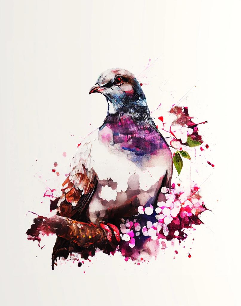 Vögel auf Ästen Aquarellposter Stieglitz Kolibri Krähe Tukan Leinwandgemälde Wandkunst Bild Heimdekor