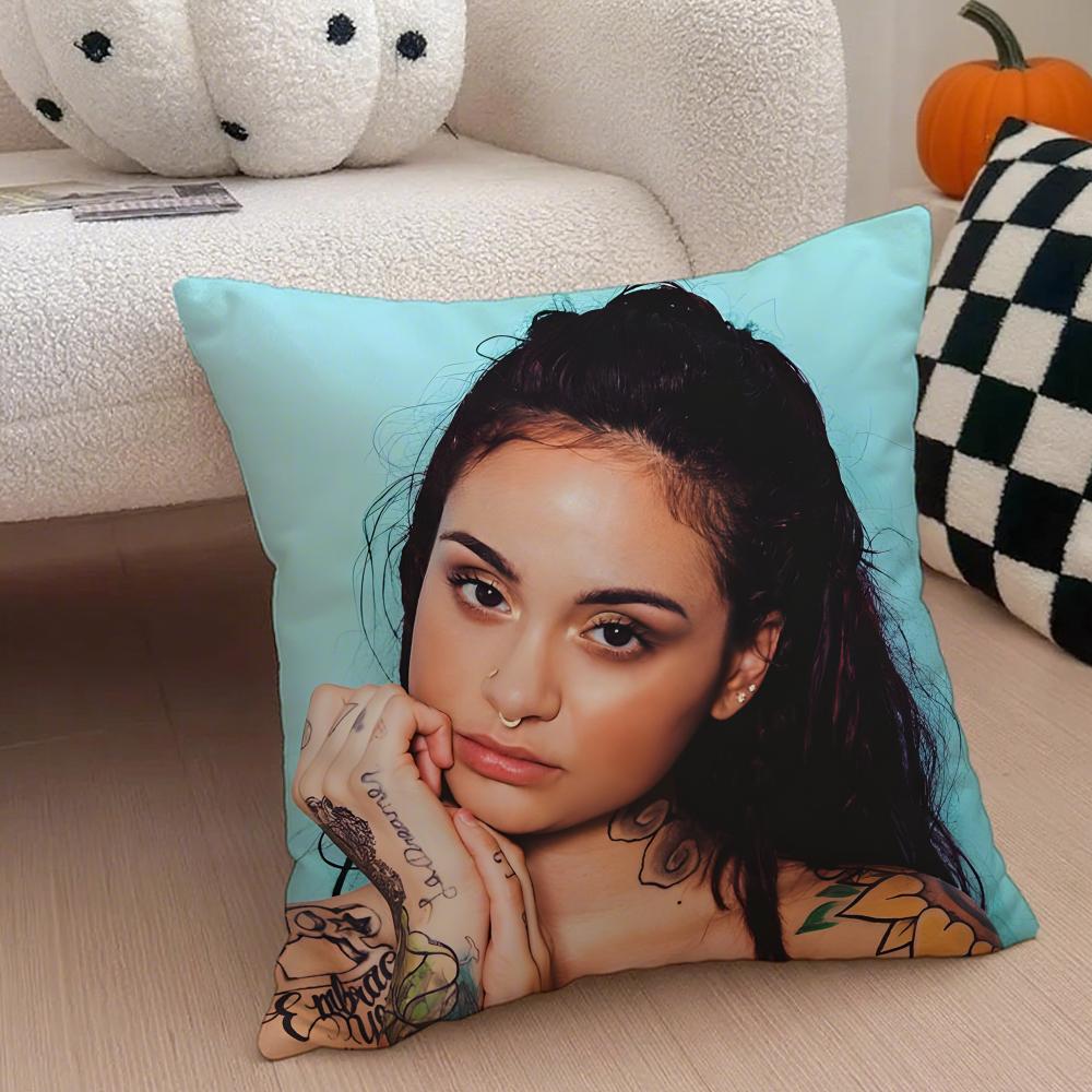 American Singer K-Kehlani Ashley Parrish Cushion Cover Throw Pillow Cover Hidden Button Durable Polyester Chair Cushion