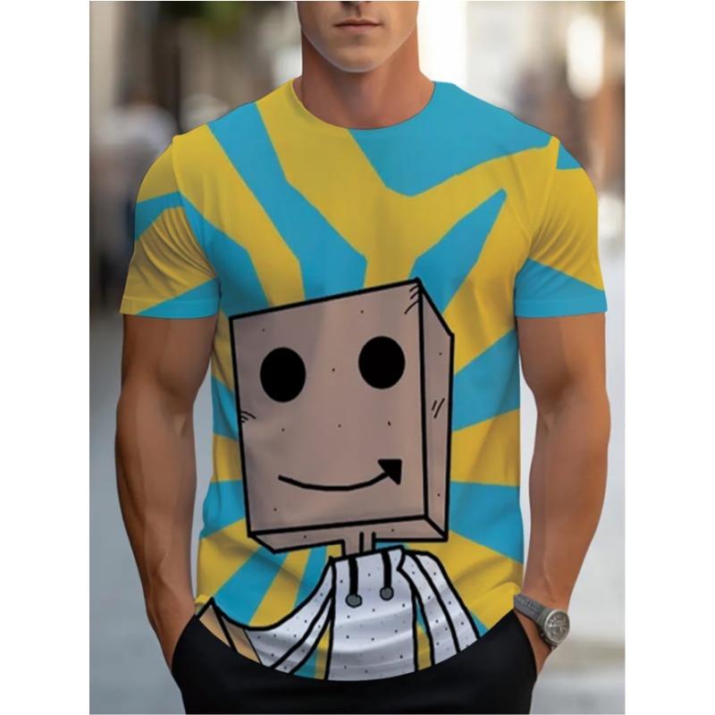 Barbecue Kebab Graphic T Shirt Men 3D Printed Night Market BBQ T-shirt Funny Short Sleeve Tee Shirts Casual