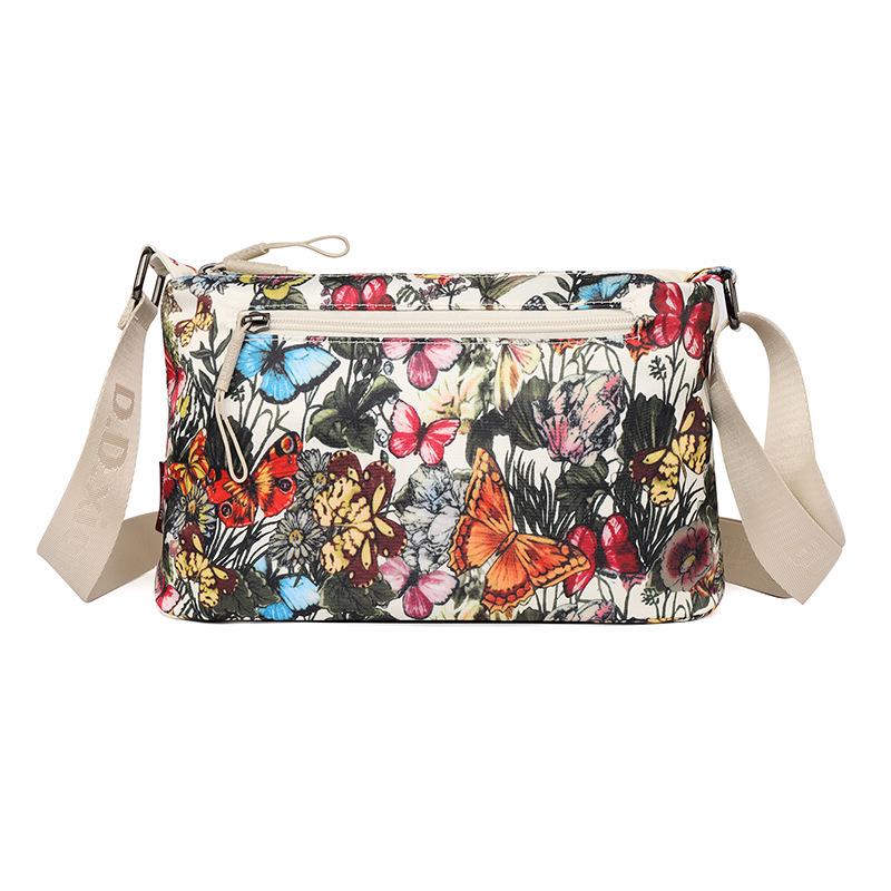 2025 Women's Large Capacity Multi-Compartment National Tide Print Fashion Crossbody Bag for Travel