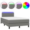 VidaXL Sommier à Lattes de Lit avec Matelas et LED, Lit Rembourré, Lit Double, Lit Adulte de Chambre à Coucher Intérieur, 3133222