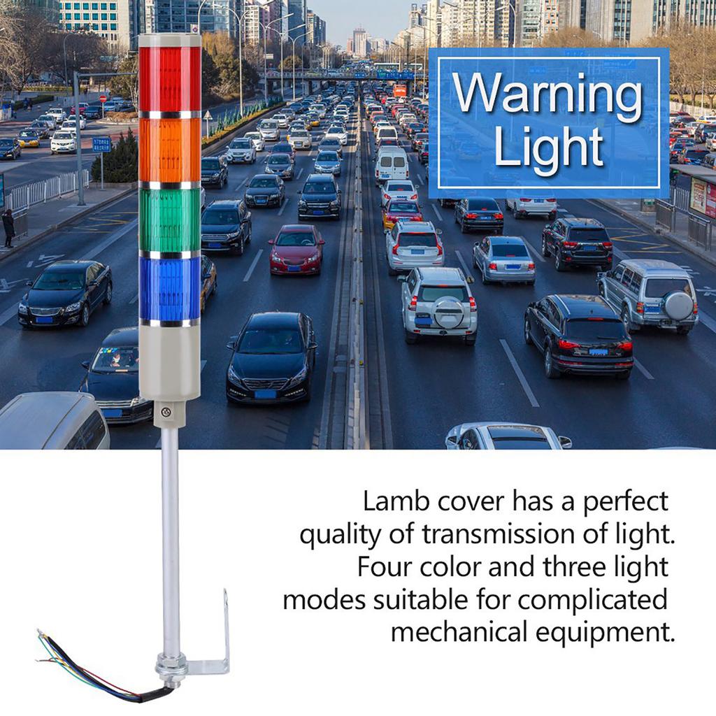 Stack Lamp Red Green Yellow Blue Flash Warning Industrial Signal Light Indicator 110V