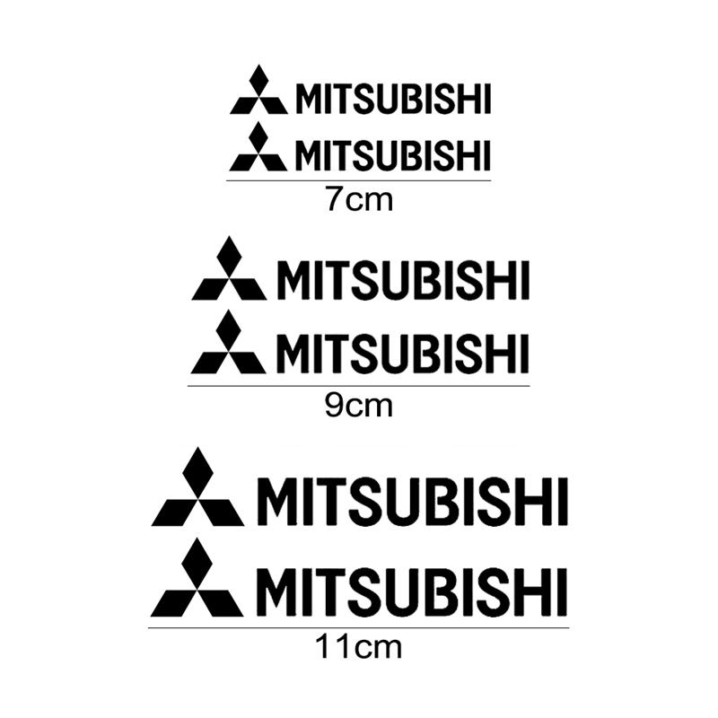 6 uds Pegatinas para Pinza de Rueda de Coche Calcomanía de Freno de Vinilo para Mitsubishi Lancer Mirage OTO ASX L300 Montero L200 Outlander Delica Pajero