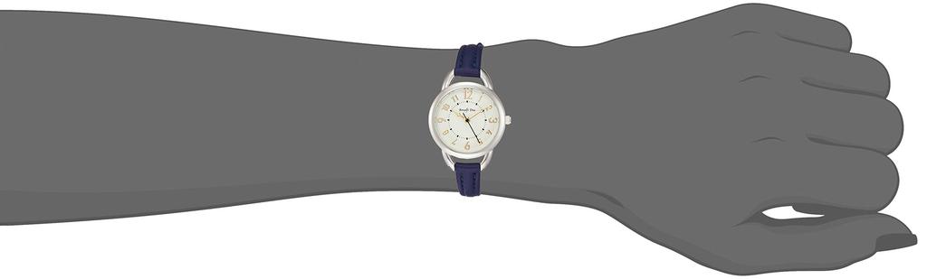 Arias Amalfidia Analog Watch, Waterproof, Leather Strap, White Dial, WW20024A-149, Women's, Blue