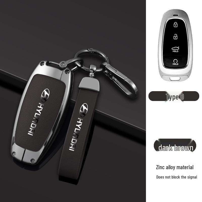 Key Cover Compatible with Beijing Hyundai Ix35, Elantra, Festa, Verna, Ix25, Santa Fe - Premium Men's Bag Case