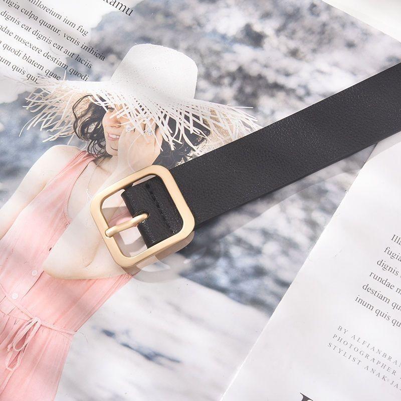 

Chic Womens Belt With Multicolor Buckle Options Ideal For Fashionforward Students And Trendsetters Black Gold