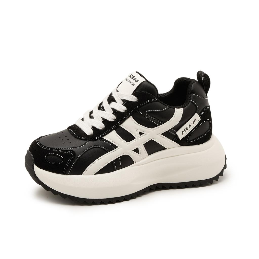 Plateau-Schuhe Forrest Gump Herbst Neu Leder College-Stil Sport und Freizeit Dad Shoes