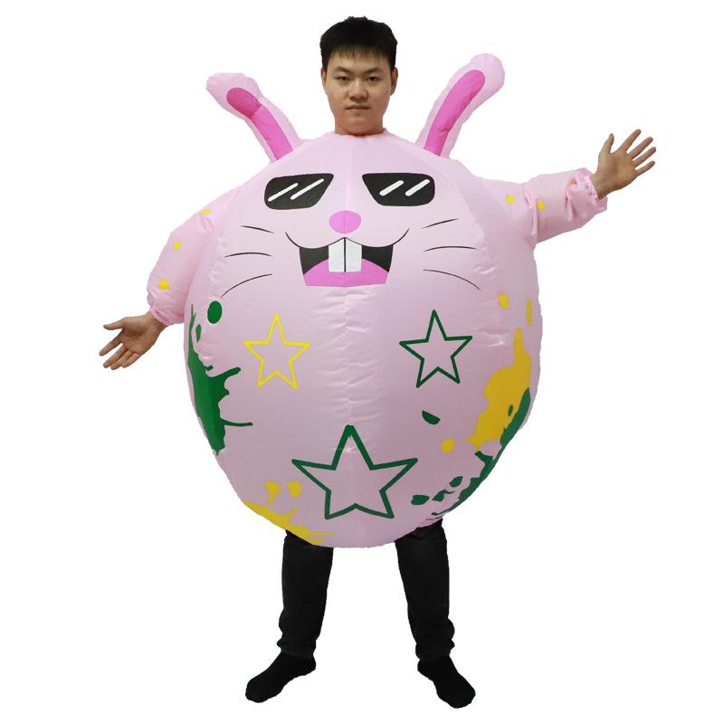 Christmas and Easter Rabbit Inflatable Costume for Festivals and Parties