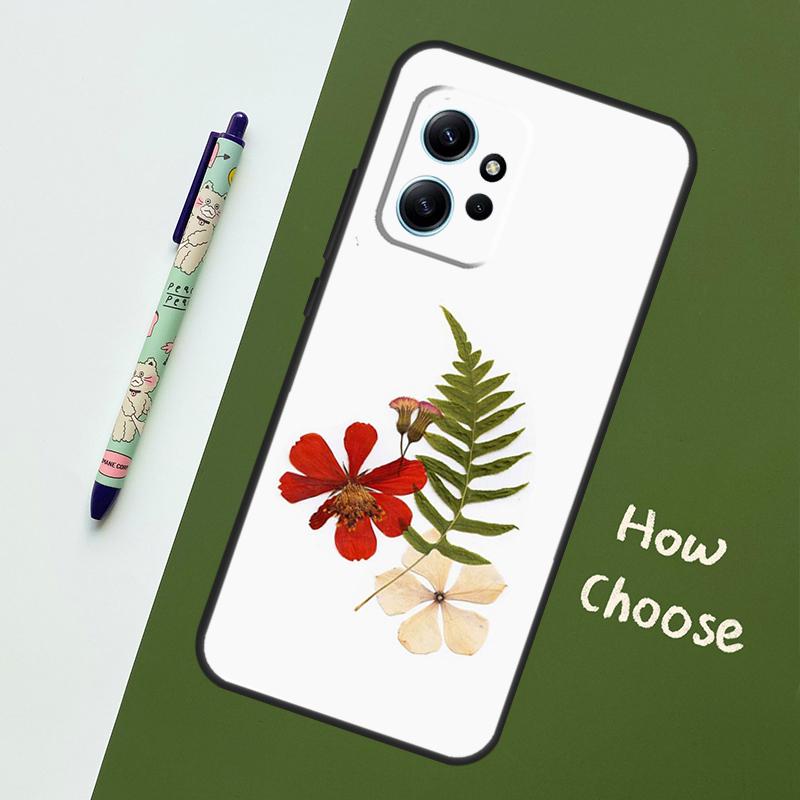 

Цветы прессованные для Xiaomi Redmi Note 12S 11S 10S 9S Note 12 8 9 10 11 Pro чехол для телефона Redmi 12 9 C 10C Redmi Note 12S