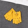 Deerskin Half-finger Gloves, Men's and Women's Sports and Fitness, Driving, Riding, Motorcycle, Retro Men's Bare-finger Goatskin Gloves