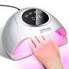 UV LED Nail Dryer 90PCS UV Lamp Beads Nail Lamp with Timer Automatic Sensor For All Gel Polish Professional Nail Equipment