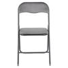 Basico Folding Chair Graphite Velvet