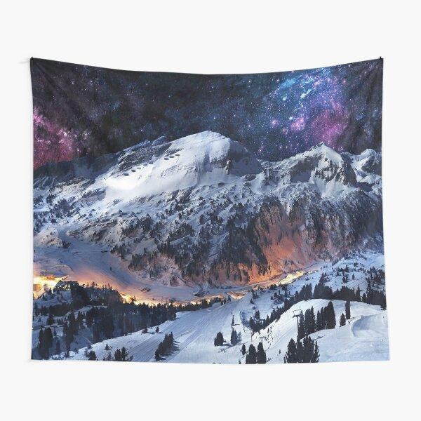 Nature Mountain Tree Tapestry Aesthetic Landscape Tapestry Green Woodland Scenery Wall Hanging for Bedroom Living Room Decor