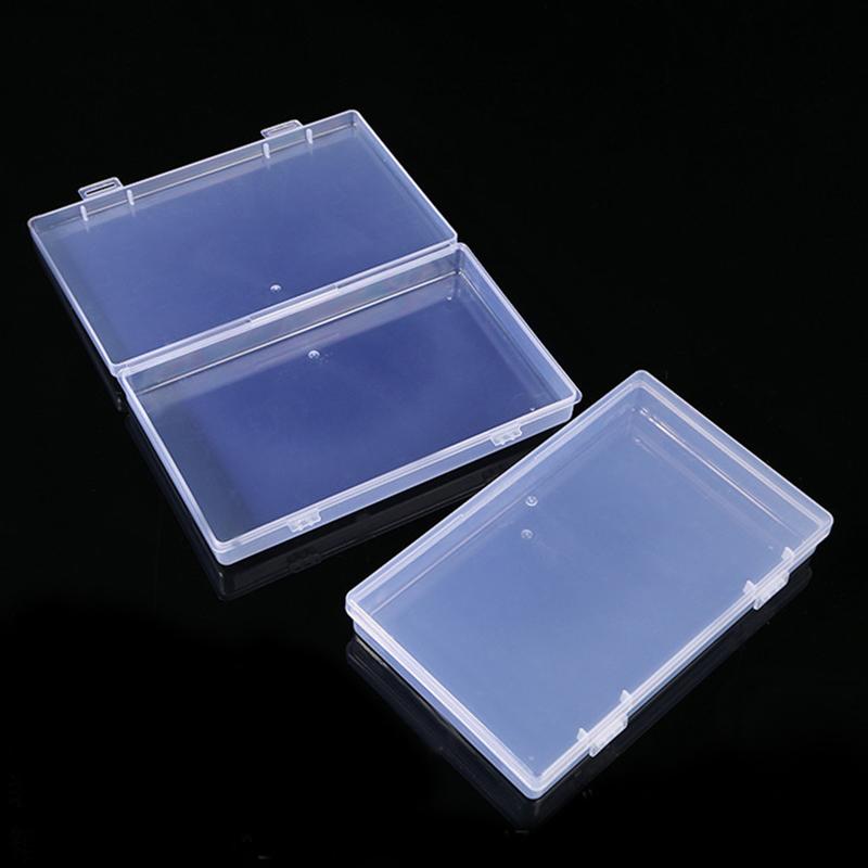 Translucent Storage Box Rectangle Clear Plastic Jewelry Storage Strong robust Packaging Box Earrings Rings Collecting Case