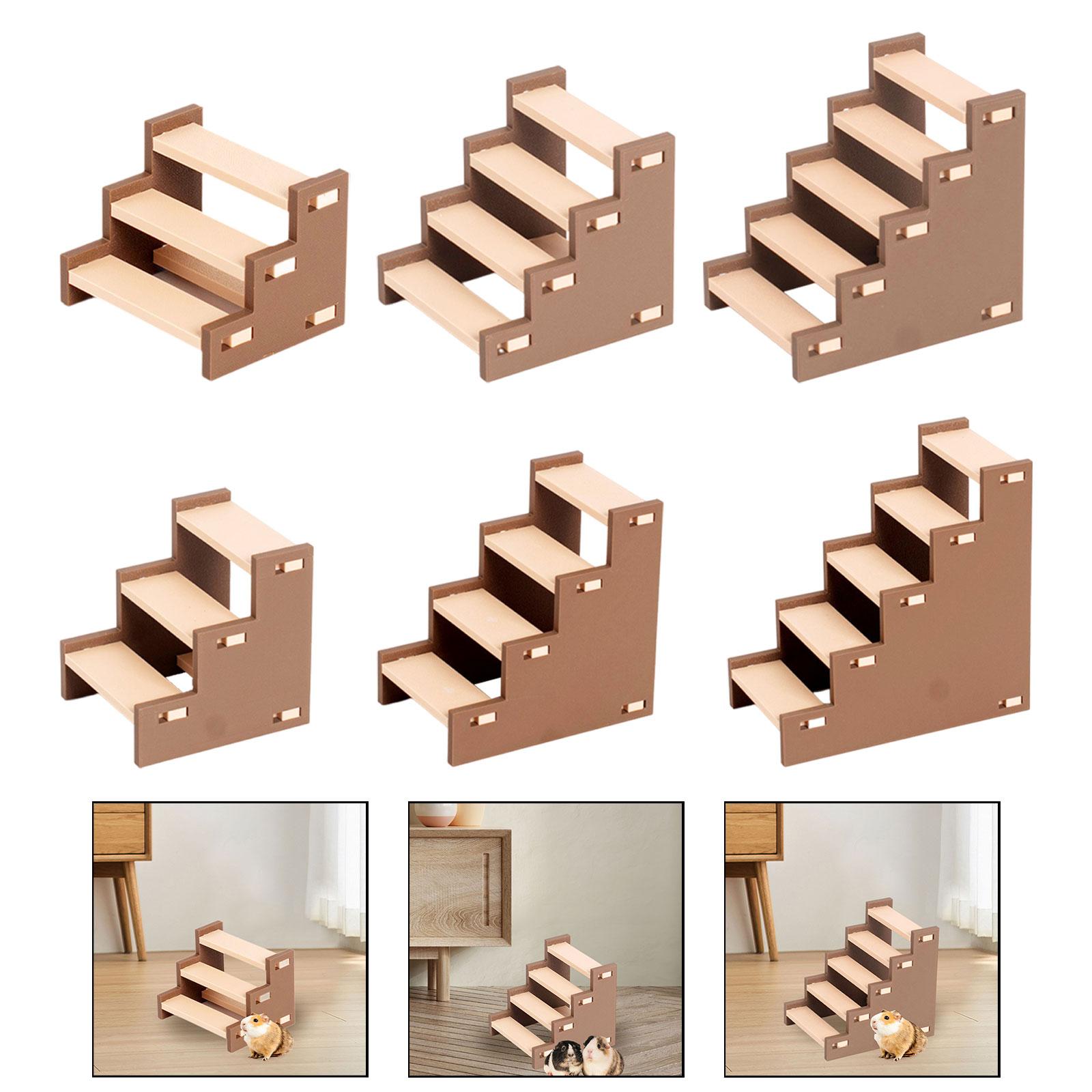 DIY Hamsters Climbing Ladder Toy Cage Accessory Sturdy Easily Install for Pet 8cmx6.5cmx6cm