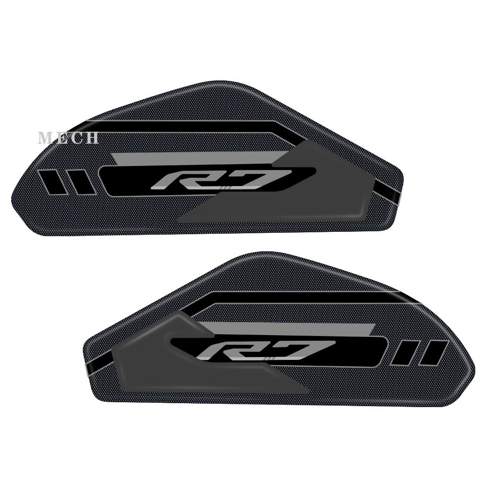 Motorcycle Accessories Sticker 3D Tank Pad Stickers Oil Gas Protector Cover Decoration For For YAMAHA YZF R7 YZFR7