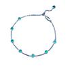 Zhuozhifan 2025 S925 Silver Para Color Bubble Bracelet-Anklet, Trendy & Versatile Summer Jewelry.