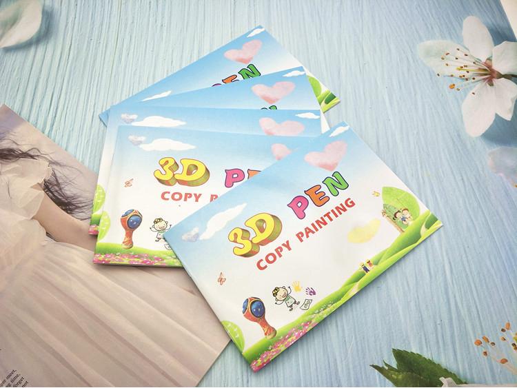 

Стартовый набор для 3D-печати: Фотоальбом, трехмерная бумага, ручка для граффити и детская копировальная бумага.