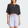 Adidas Originals Essentials Crop Top With Logo Embroidery Women Tops Black IT9887