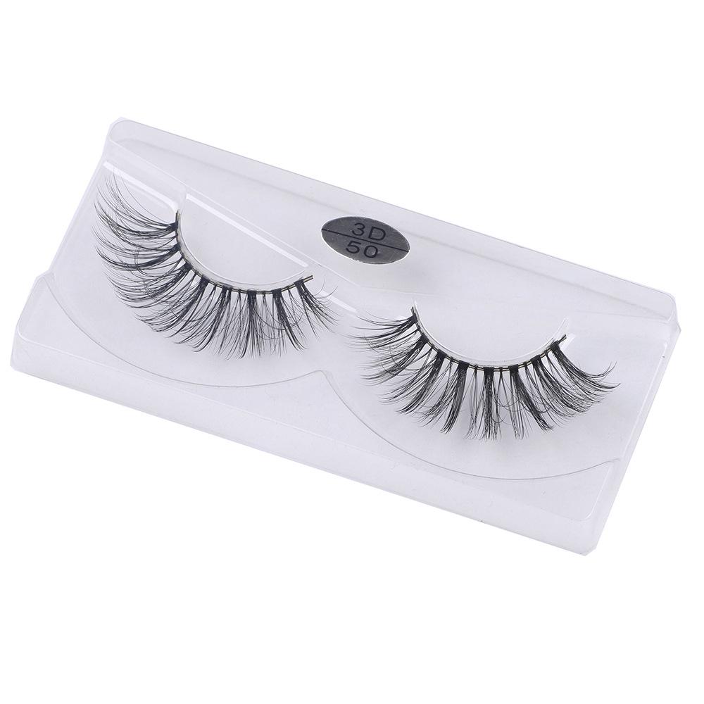 3D Faux Mink Fur False Eyelashes - Single Pair Packaging
