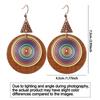 Vintage Spiral Round Earring Bohemian Style Ethnic Earrings Fashion Pendant Earrings  Party Jewelry
