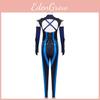Mortal Kombat Kitana Cosplay Kostüm Mit PU-Leder Für Weibliche Cosplayer