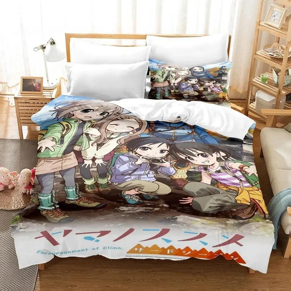 Lightweight Stylish Yama No Susume Size Bed Adult Kid Bedroom Sets 3D Print Single Twin Full Queen King Quilt