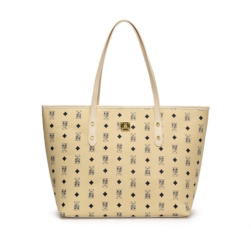 

Повседневная сумка-тоут большой вместимости с принтом, женская новая универсальная большая сумка для выхода, для поездок на работу, на плечо, под мышку белый