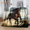 Horse Pentium Gallant Steed 3D Animal Blanket,Soft Throw Blanket for Home Bedroom Bed Sofa Picnic Travel Office Cover Child Gift