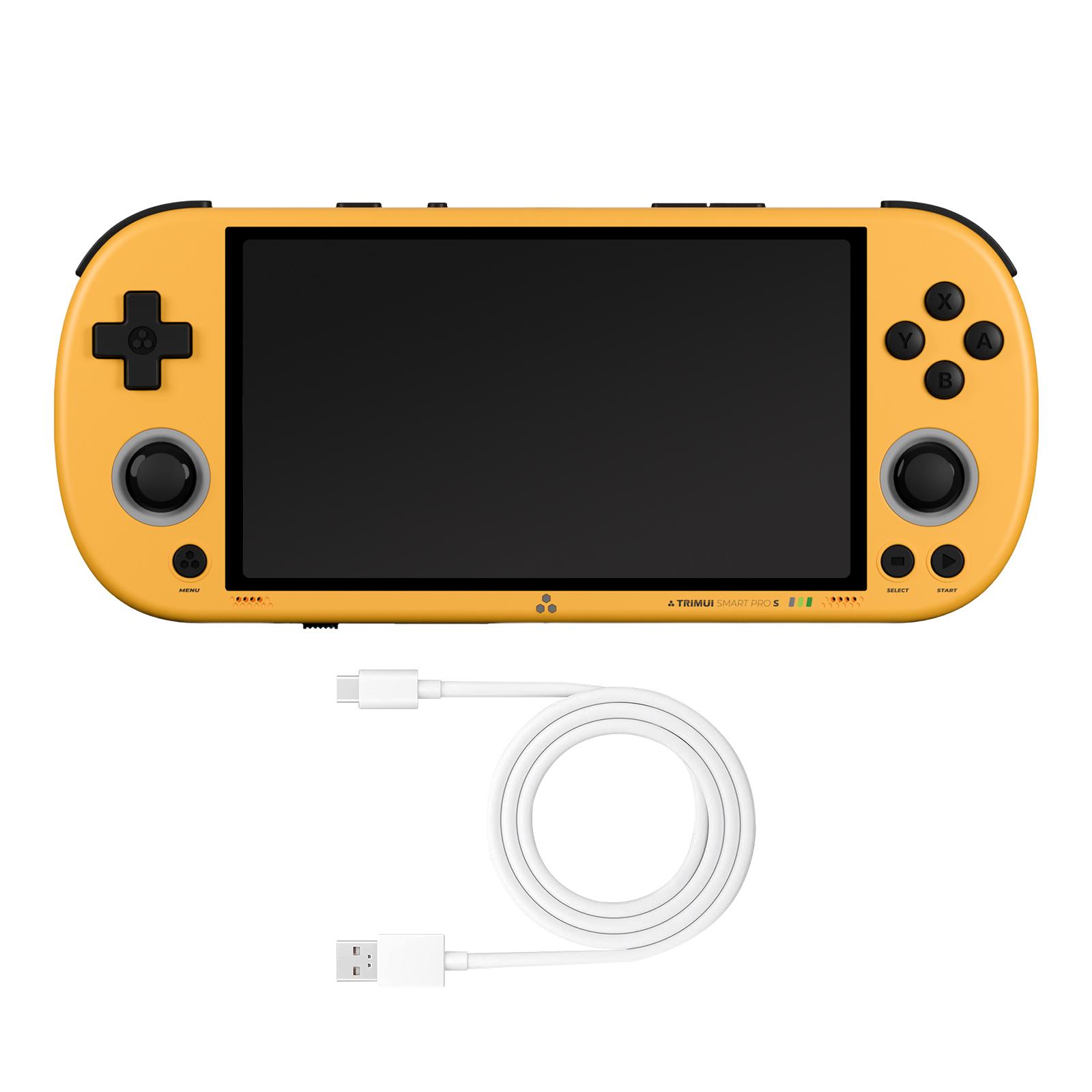 

Emulator Portable Console for TrimUI Smart Pro S Handheld Game Players Emulator 4.96 Inch 720p HD IPS Screen Linux System жовтий