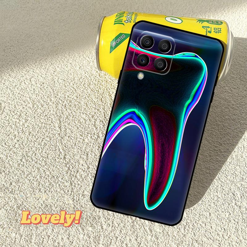 Dentist Tooth Pattern Case For Samsung Galaxy M31 M56 M13 M33 M53 M15 M35 M55 M06 M16 M36 M12 M32 M52 M14 M34 M54