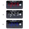 Digital Car Motorcycle Thermometer Voltmeter 3 In 1 Electronic Clock LED Watch