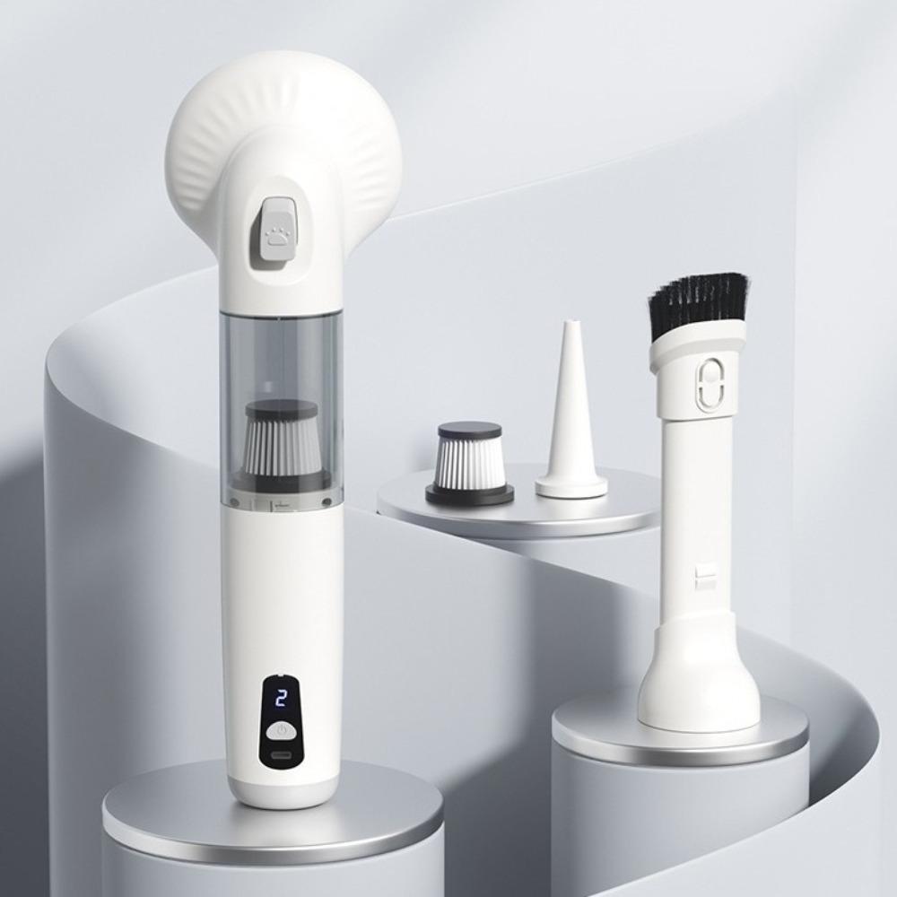 Wireless Pet Vacuum Cleaner Strong Suction Dust Buster Portable Handheld Vacuum Cleaner Pet Care белый