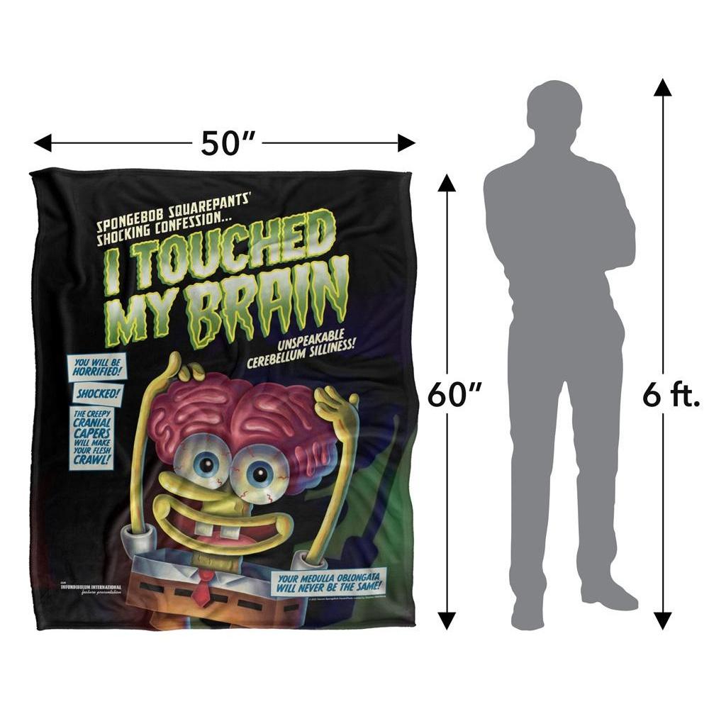SpongeBob SquarePants Touched My Brain Silky Supersoft Blanket
