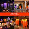 Halloween Decorations Flying Witch Hats Ghost Hanging LED Lights Bar Halloween Party Supplies Dress Up Glowing Wizard Ghost Lamp