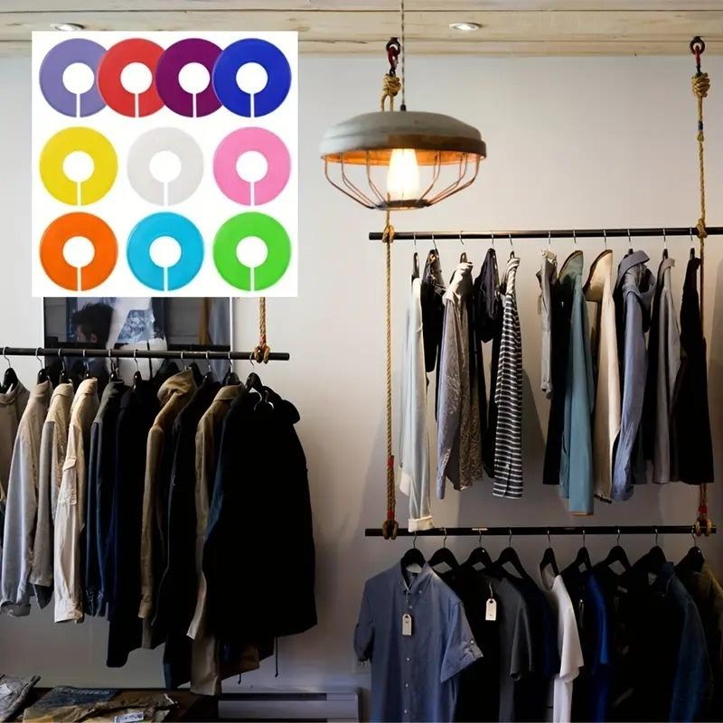 10PCS Clothing Size Dividers Handmade Convenient Size Marking Ring Blank DIY Craft Round Hangers