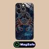 Zodiac Sign Cancer Mobile Phone Case for iPhone 17 16 15 14 13 12 11 Pro Max Plus Mini MagSafe Glass Colour Cover Pretty Luxury