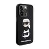 Karl Lagerfeld Silicone Karl & Choupette Heads - Etui Iphone 15 Pro Max (Czarny)
