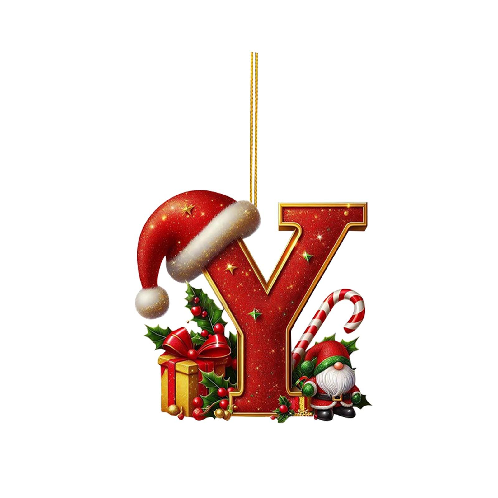 

26 Letter,Christmas,Ornaments,Acrylic,1 One Size