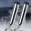 Adjustable Marine Boat Stainless Steel Deck Mount Yacht Fishing Rod Tube Support
