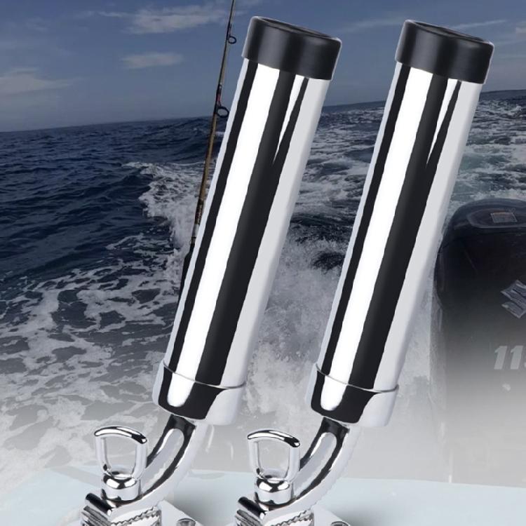Adjustable Marine Boat Stainless Steel Deck Mount Yacht Fishing Rod Tube Support