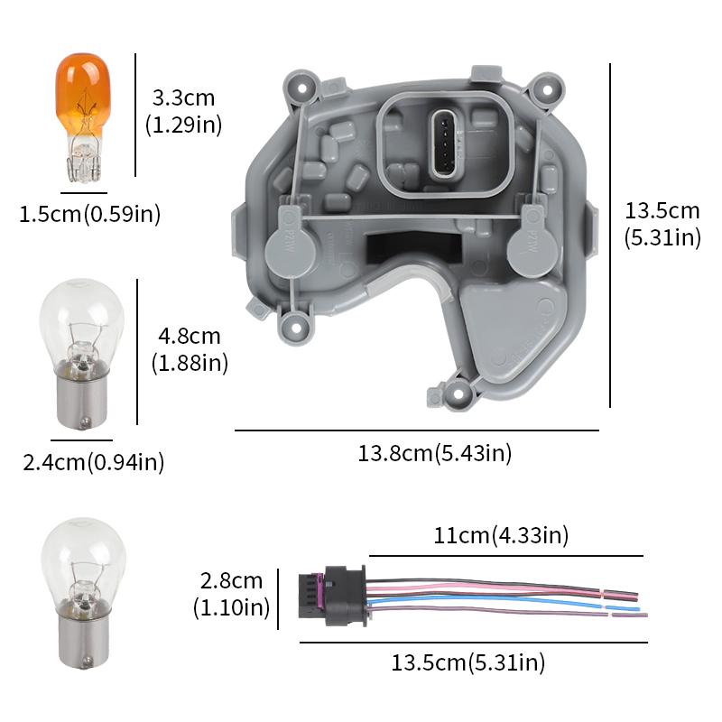 Rear Tail Lamp Bracket & Plug Bulb 68270892AA For Jeep Renegade 2015 2016 2017 2018      68270837AA