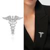 Eye Catching Sophisticated Angelic Wing Pin Portable Jewelry Accessory for Themed Event Stylish Outfits Casual Wear