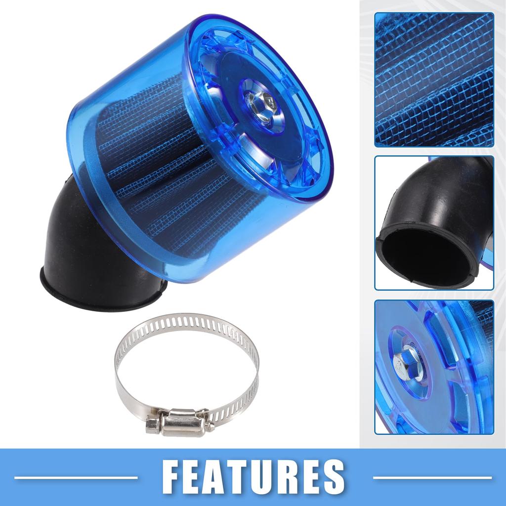 A ABSOPRO Air Filter Vent 40mm/1.57" for Most 110-125cc Motorcycles, ATVs, Mopeds, Dirt Bikes, Race Bikes Blue