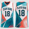 Trendy Basketbalshirt Zomer Gratis Custom Naam Teamnaam Nummer 3D Geprint Sportvest Los Ademend Teamuniformen