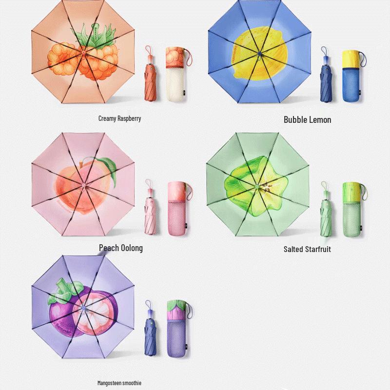 Banana Umbrella Three-fold UV Protection Sun/Rain Umbrella