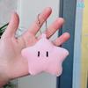 Plush Star Keychains Cute Smiling Star Keyrings Girls Sweet Car Keychains Star Doll Keychains Car Keys