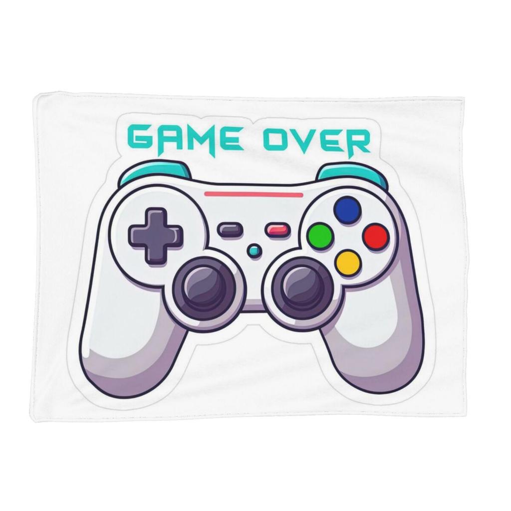 Gamer Cartoon Game Controller Blanket Soft Warm Flannel Throw Blanket Bedding for Bed Living Room Picnic Travel Home Couch